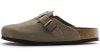 Birkenstock Boston Soft Footbed Suede Taupe