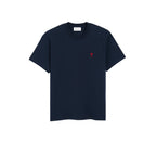 AMI Paris Tee Ami de Coeur Navy