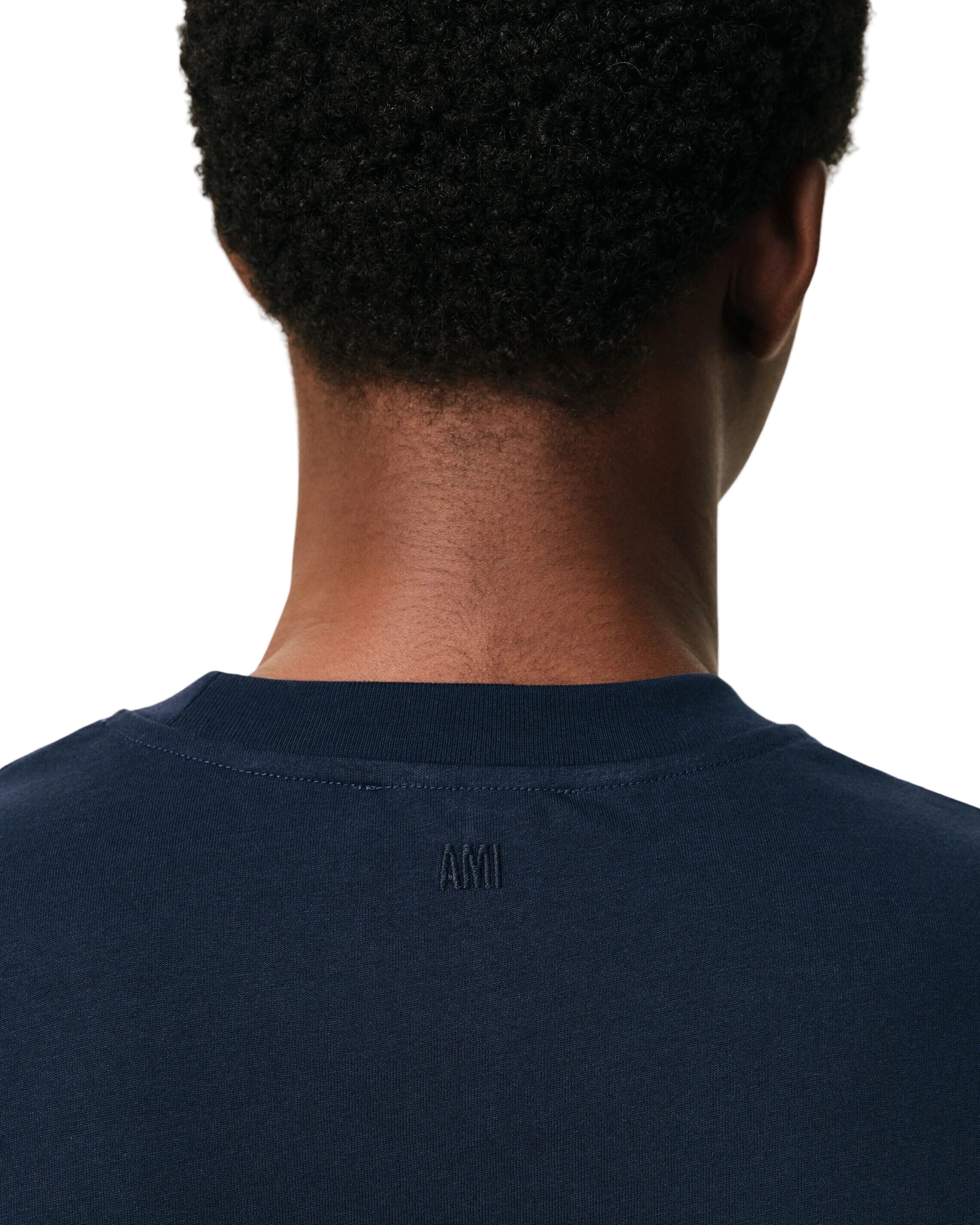 AMI Paris Tee Ami de Coeur Navy
