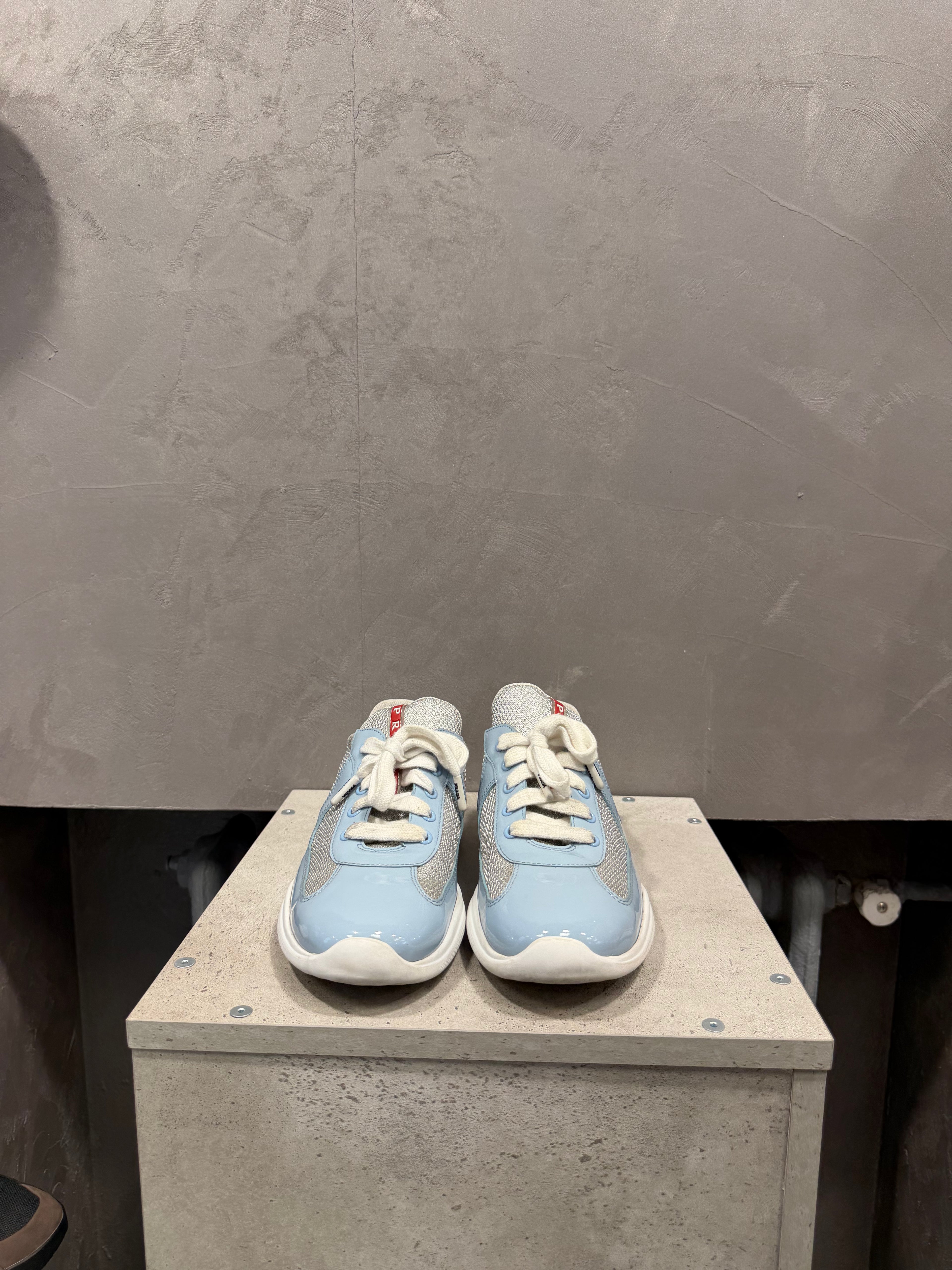 Sneakers Prada America’s Cup Argent Céleste (39 EU)