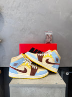 Air Jordan 1 Mid SE Fearless Maison Chateau Rouge (42,5 EU)