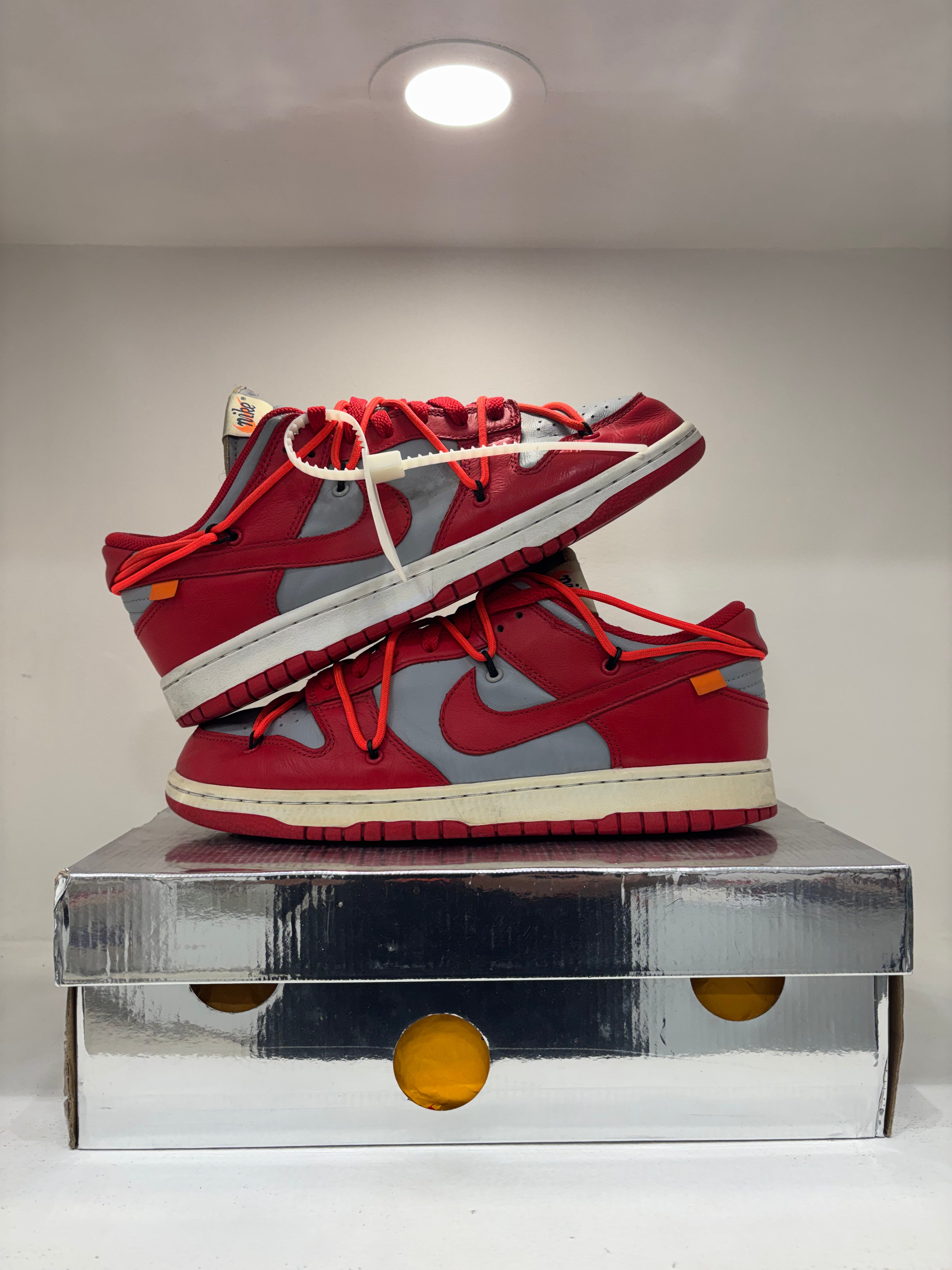 Nike Dunk Low Off White University Red (42,5 EU)