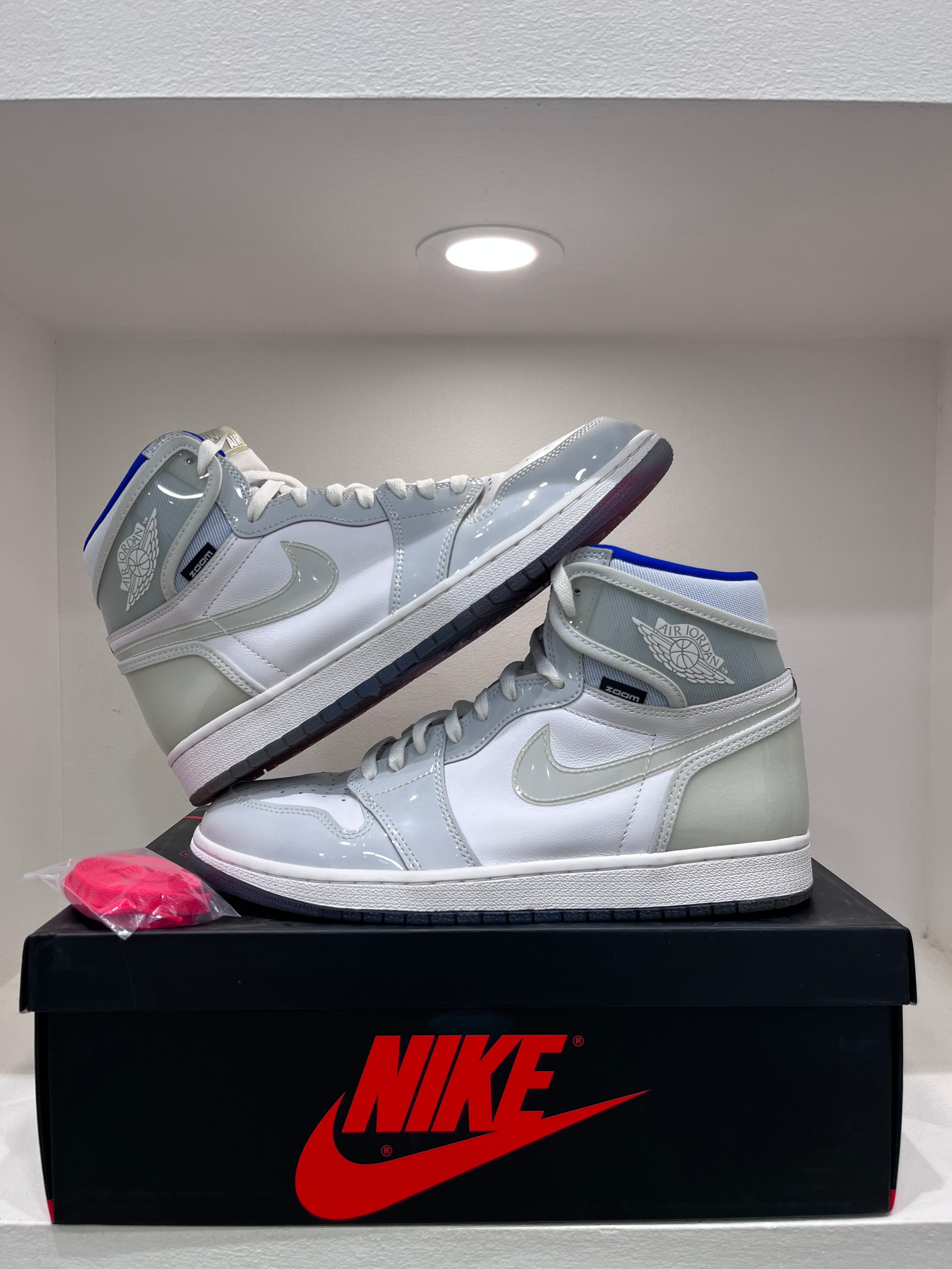 Air Jordan 1 Retro High Zoom White Racer Blue (45 EU)
