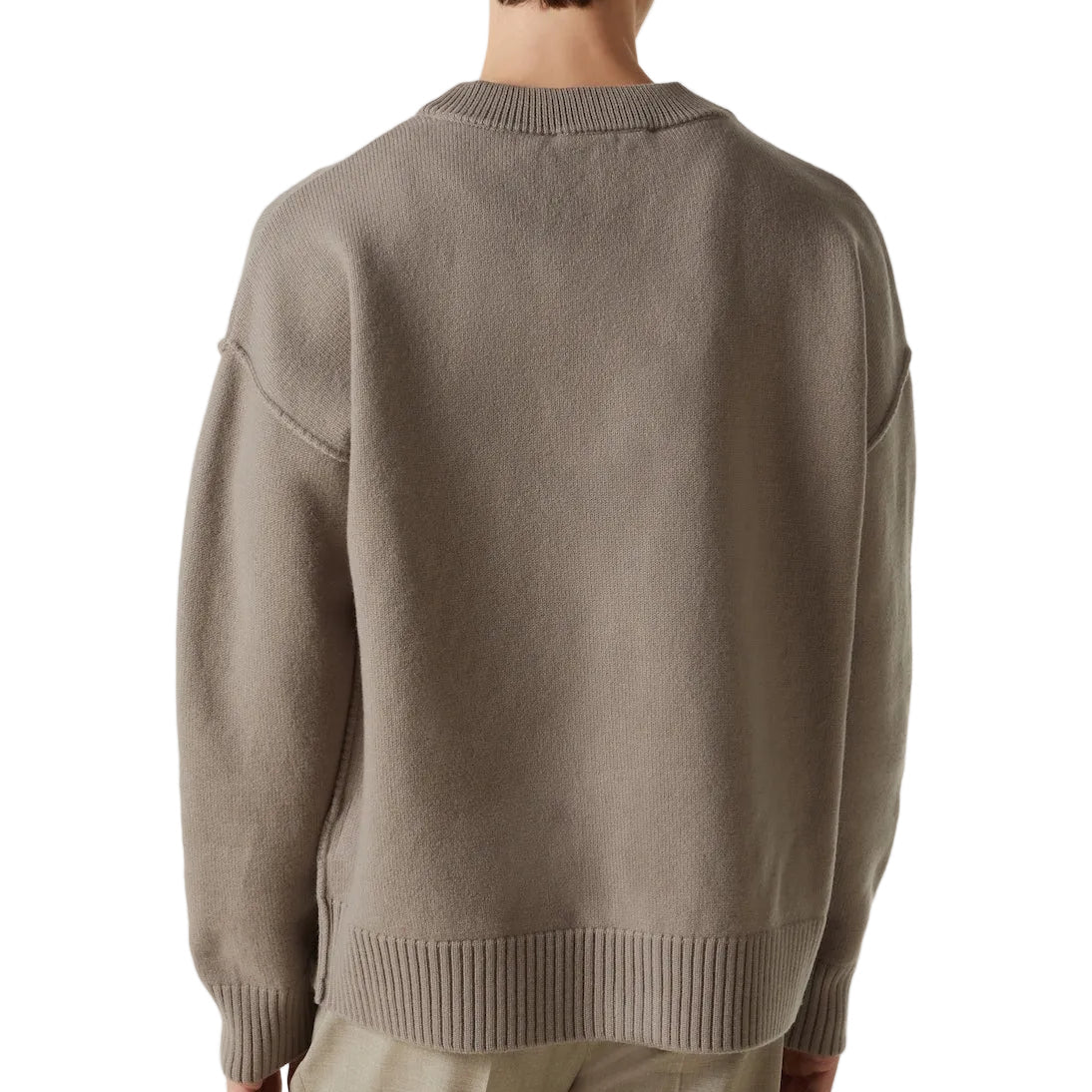 AMI Paris Cardigan Ami de Coeur Beige