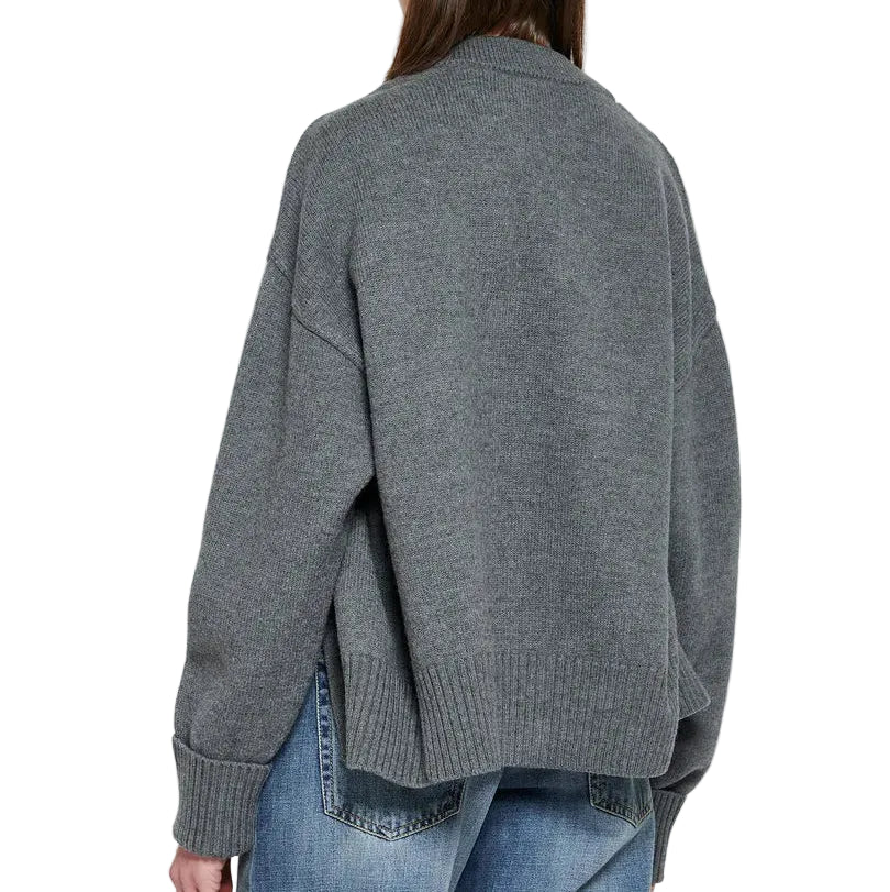 AMI Paris Cardigan Ami de Coeur Gris