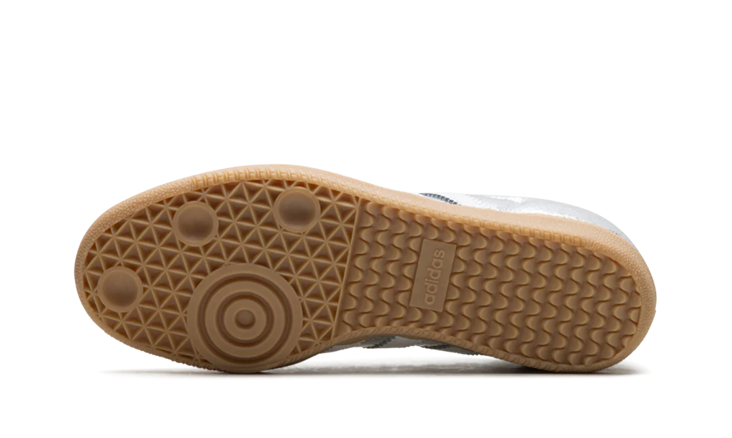 Adidas Samba OG Silver Metallic Cracked Leather (Women's)