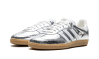 Adidas Samba OG Silver Metallic Cracked Leather (Women's)