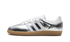 Adidas Samba OG Silver Metallic Cracked Leather (Women's)