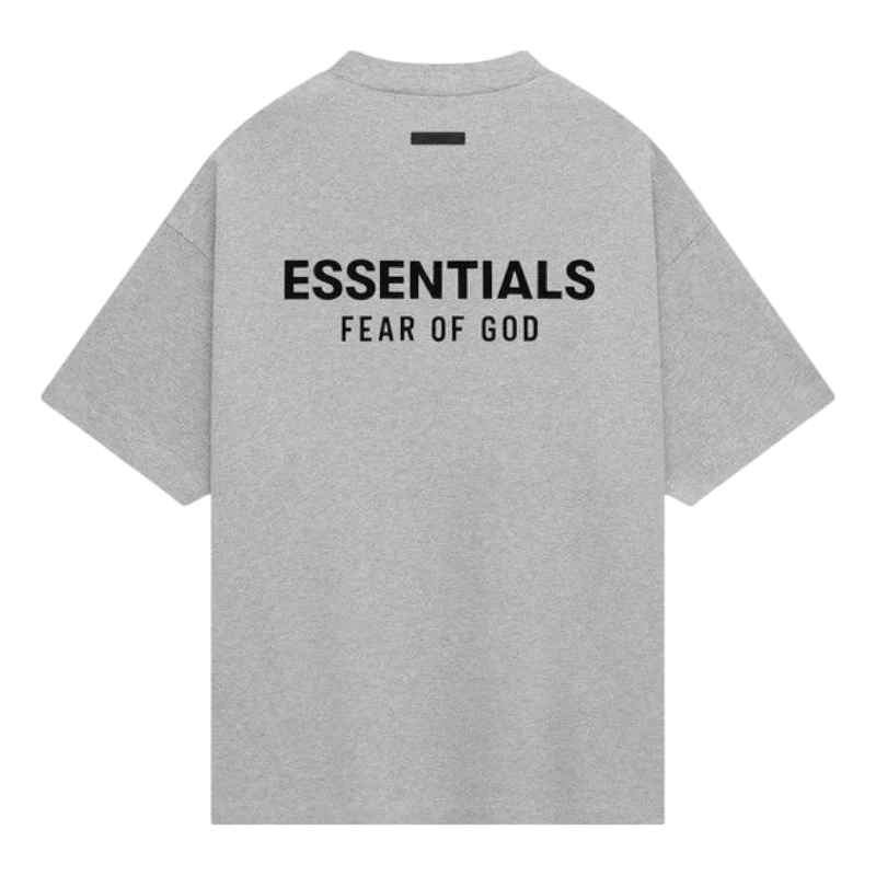 Fear of God Essentials Jersey Crewneck Tee Light Heather Grey